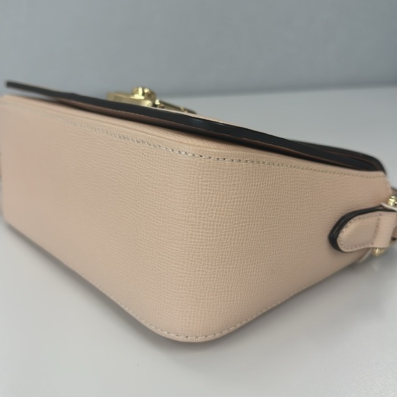 🔥🔥🔥Authentic Longchamp Le Pliage Heritage Blush Pink Leather Crossbody Bag - Picture 11 of 16